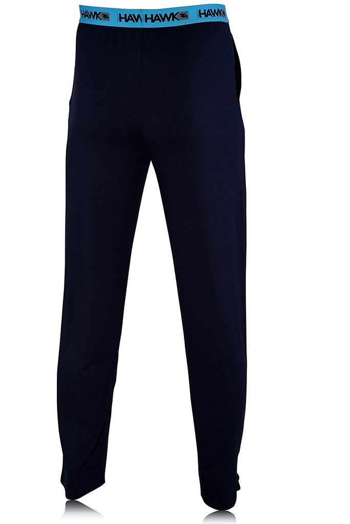 Tony Hawk Mens Lounge Pants - Pockets Super Soft Jersey Spandex/Polyester Blend Pajamas Birdman Navy