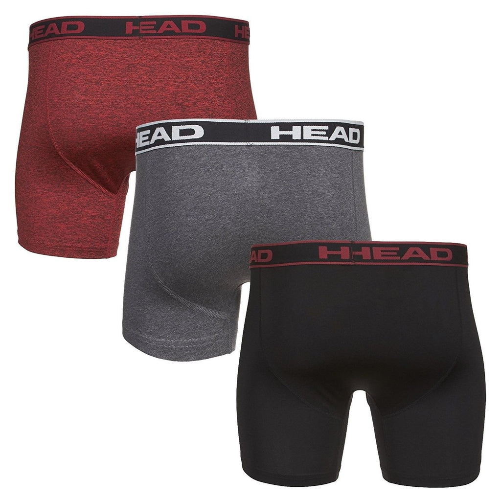 HEAD Mens Performance Underwear 3PACK Boxer Briefs