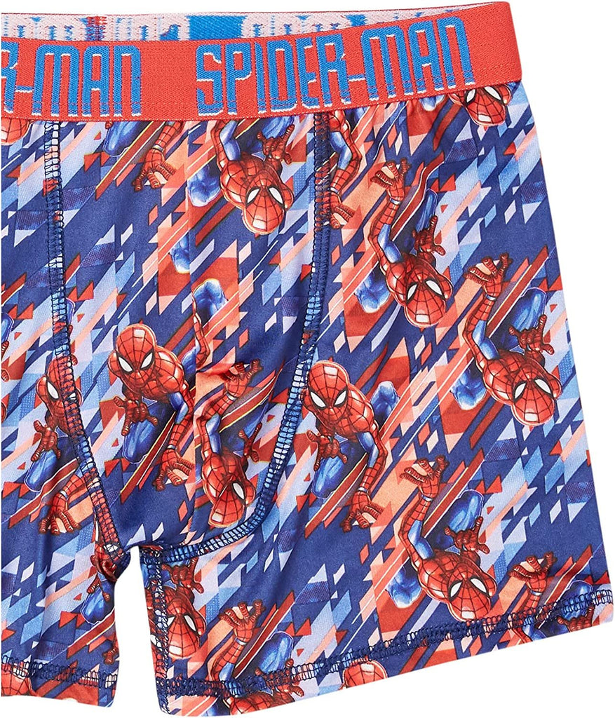 Spiderman Boys' 5 100% Cotton Or 7-pk Polyblend Boxer Briefs in Sizes 4, 6, 8, 10, and 12