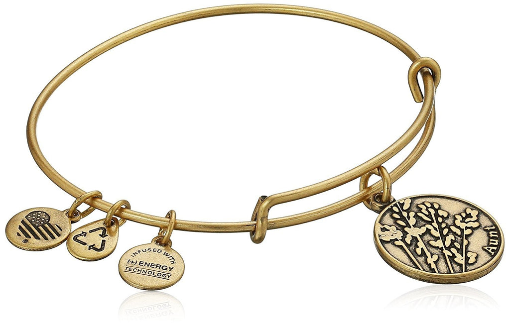 Alex and Ani Aunt Charm Bangle in Rafaelian Gold, A12EB47RG