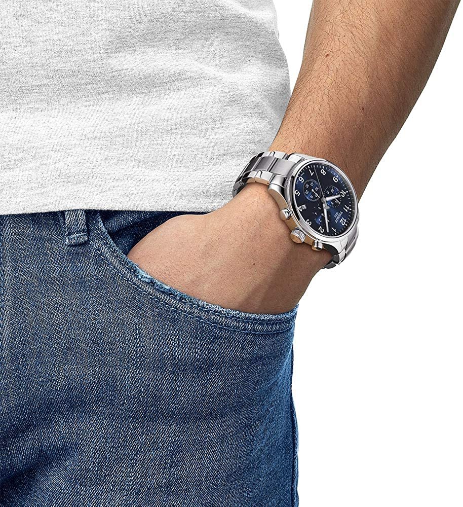 Tissot Men's Chrono XL Swiss Quartz Stainless Steel Strap, Grey, 22 Casual Watch (Model: T1166171104701)