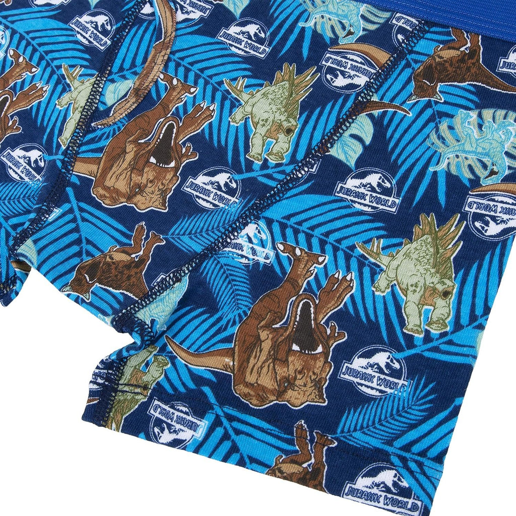 Jurassic World Boys' Boxer Briefs Multipacks with T-rex, Raptor and Triceratops Print Options in Sizes 4, 6, 8, 10 & 12