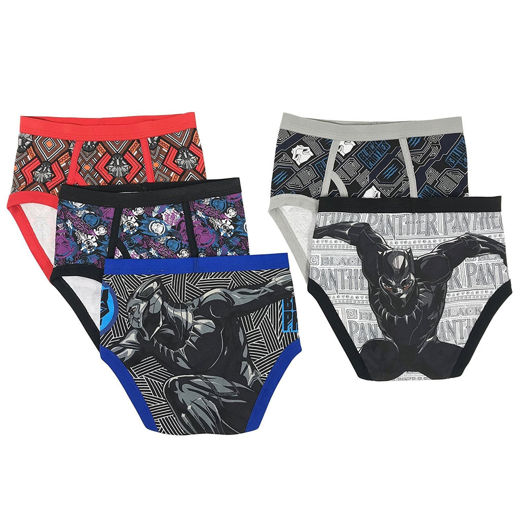Marvel Boys' 5-Pack Black Panther Brief Underwear