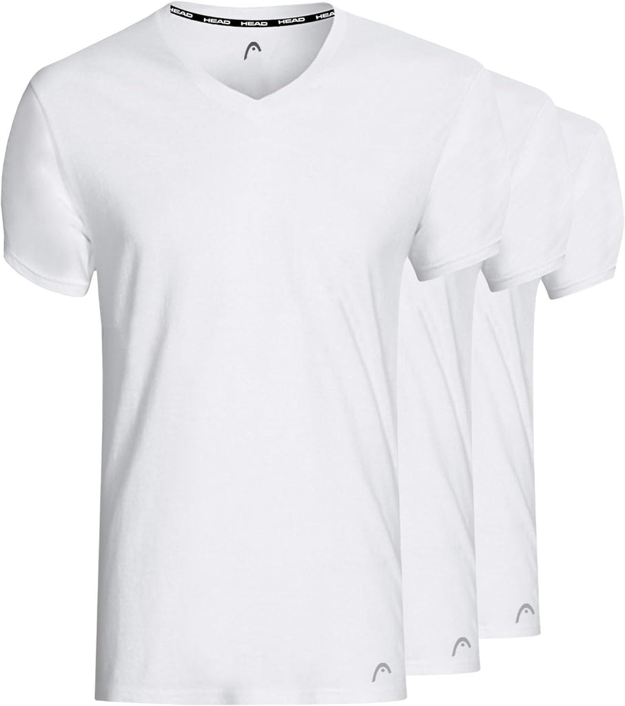 HEAD Men's White Crew Neck Tee 6-Pack - Sizes S-2X