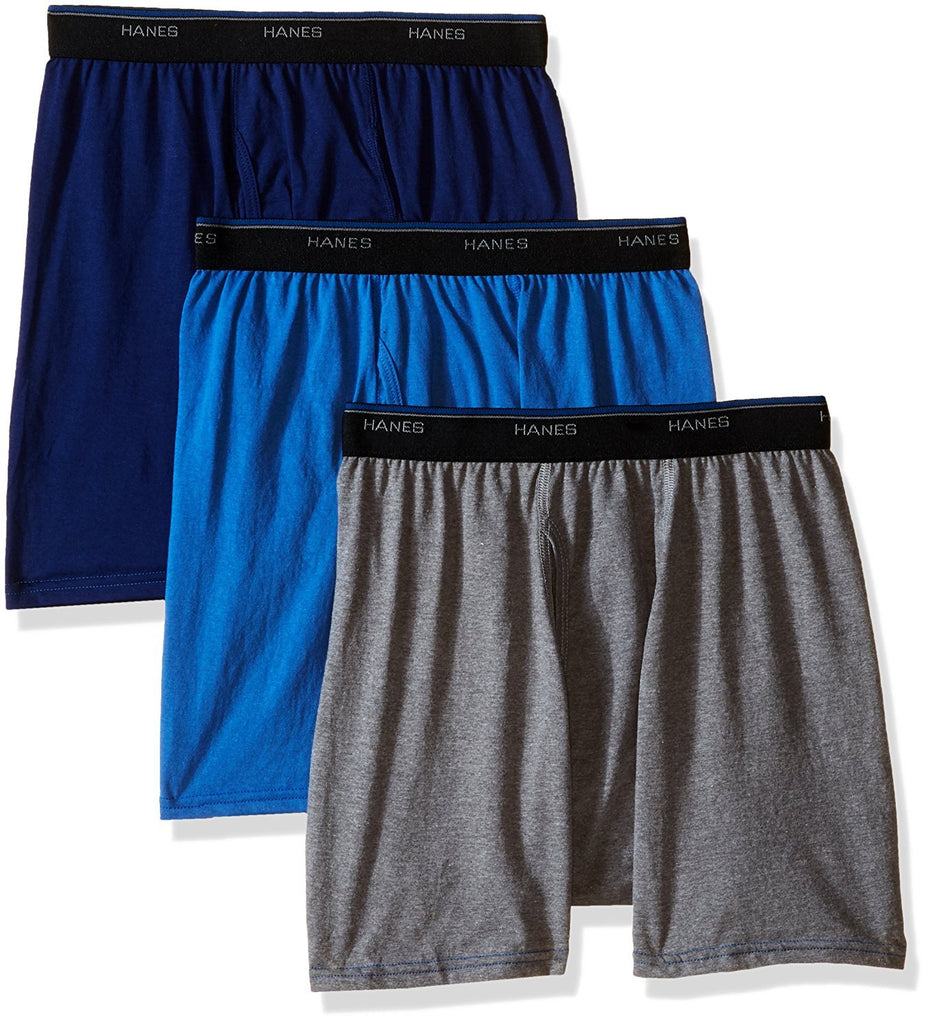 Hanes Menâ€™s 3-Pack FreshIQ ComfortBlend Dyed Boxer Brief