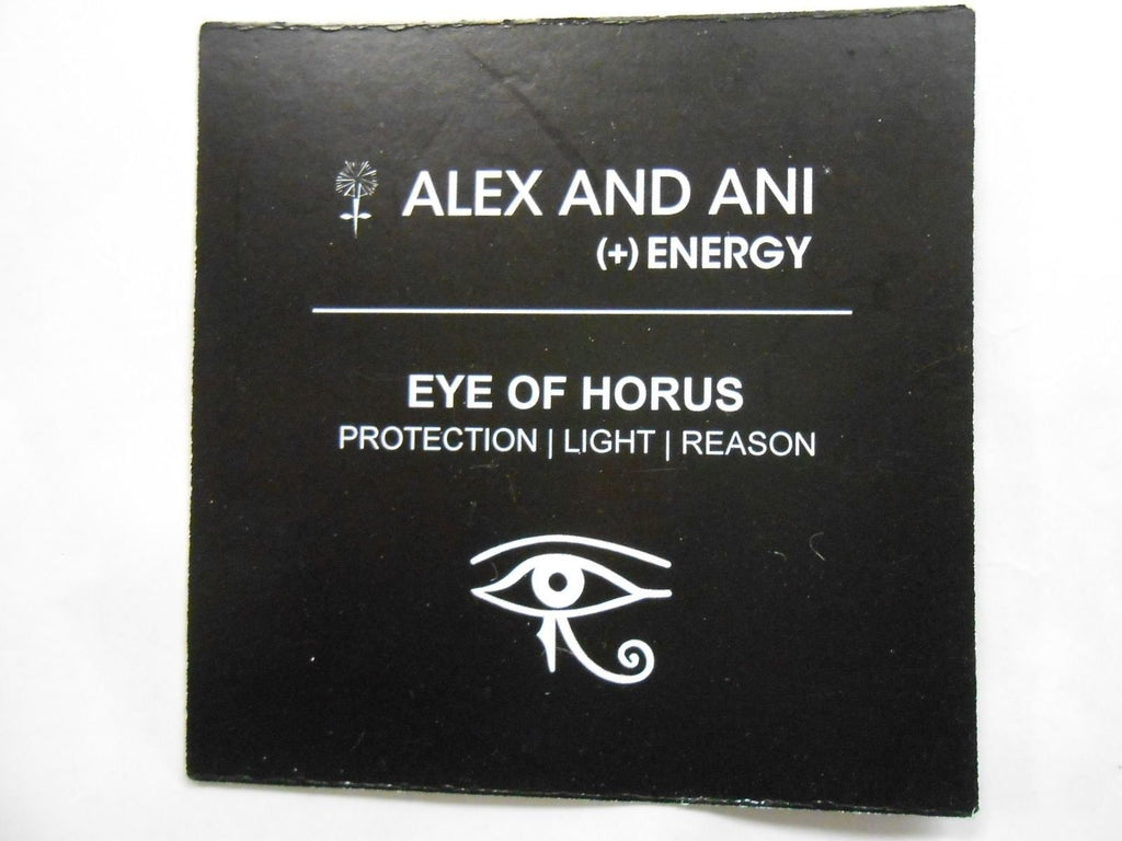 Alex and Ani Eye of Horus II Rafaelian Silver Bangle Bracelet