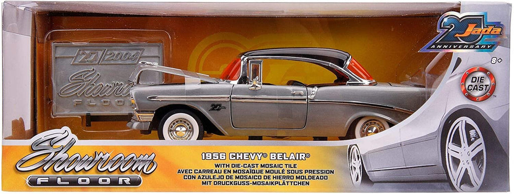 Jada Toys diecast vehicle 1: 24 Jada 20 - Showroom Floor - '56 Bel Air, Bare Metal