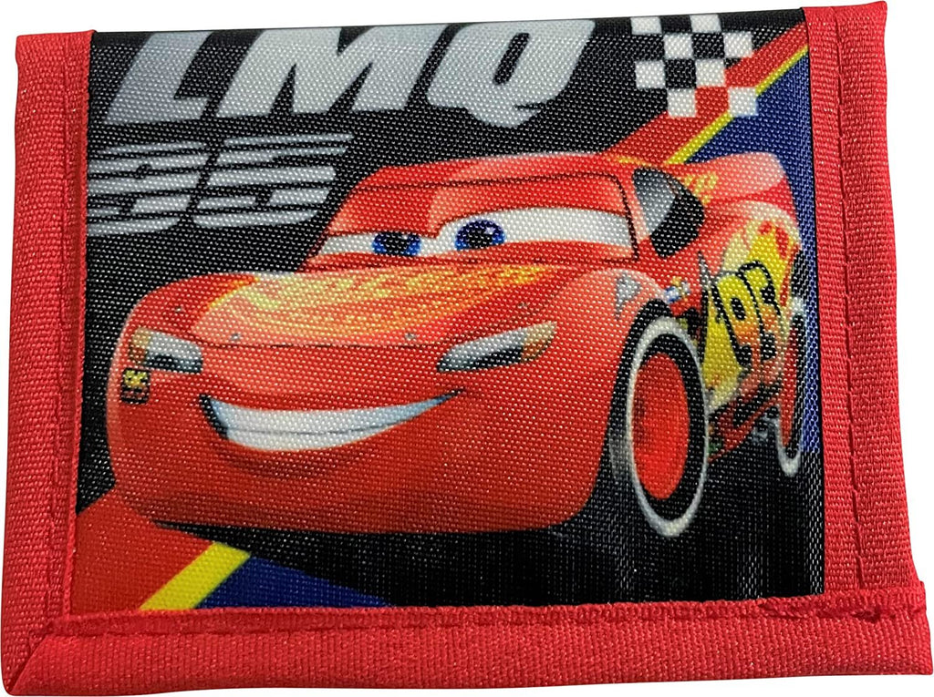 Cars Lightning McQueen Little Boy Bifold Wallet With Zippered Pocket