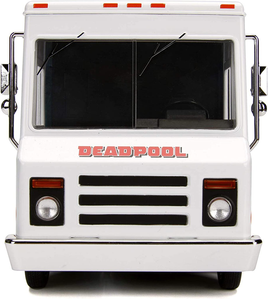 Marvel Deadpool & Taco Truck Die-cast Car, 1:24 Scale Vehicle, 2.75Collectible Figurine