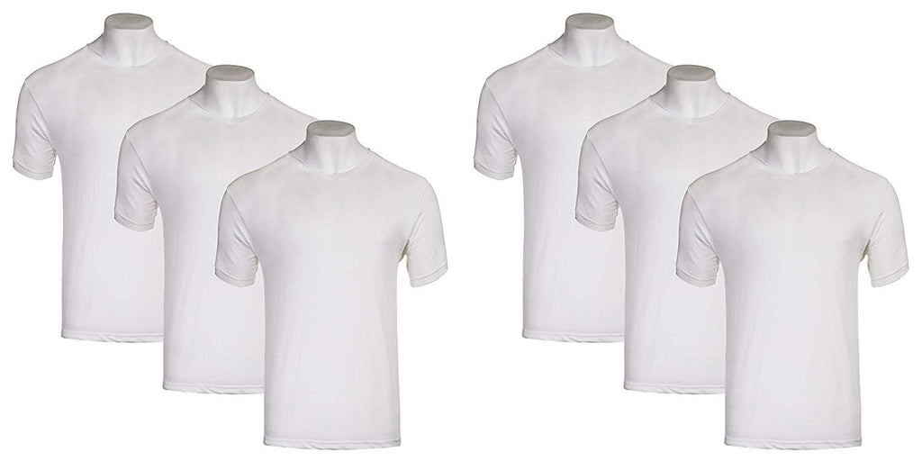 TONY HAWK Boys White V-Neck Tee 6-Pack - Sizes S-XL