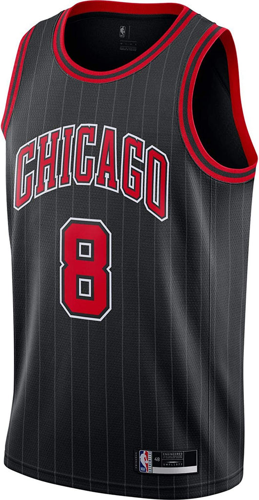 Outerstuff Zach LaVine Chicago Bulls #8 Black Stripe Kids 4-7 Statement Edition Jersey