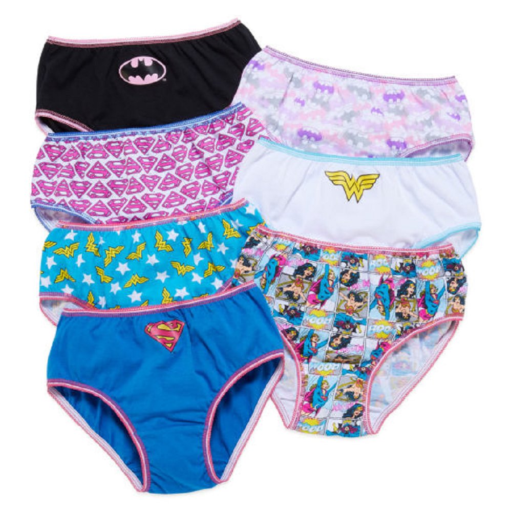 D.C. Comic Toddler Girls Panties by Handcraft - 2T/3T