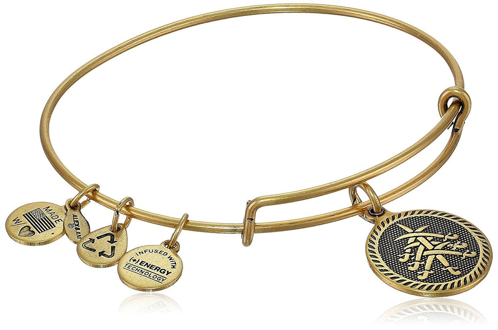 Alex and Ani "Bangle Bar" Seven Swords Expandable Wire Bracelet