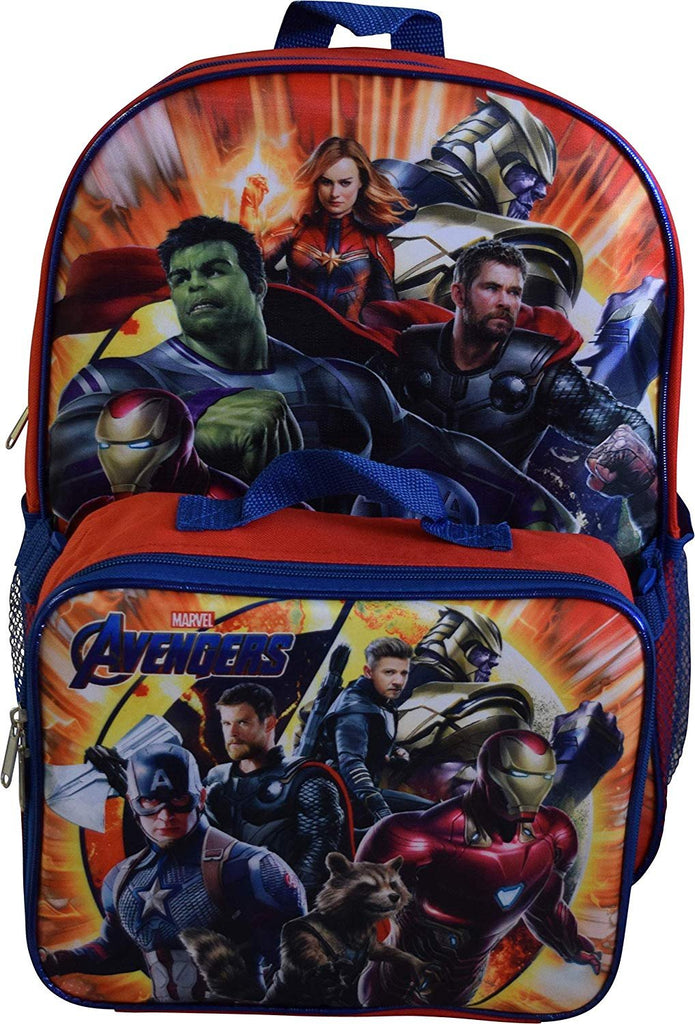 Marvel Avengers 16" School Backpack With Detachable Lunch Box