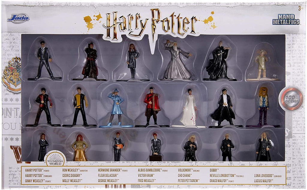 Jada Toys Harry Potter 1.65" Die-cast Metal Collectible Figures 20-Pack Wave 4, Toys for Kids and Adults, Silver