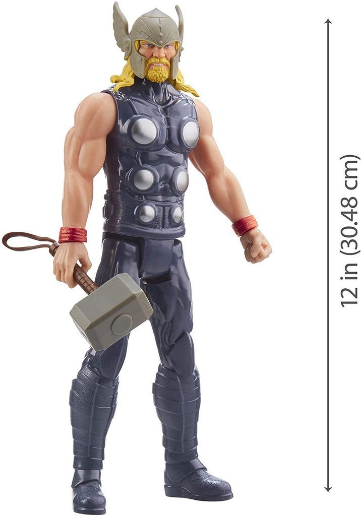 Avengers Marvel Titan Hero Series Blast Gear Thor Action Figure, 12" Toy, Inspired by The Marvel Universe, for Kids Ages 4 & Up