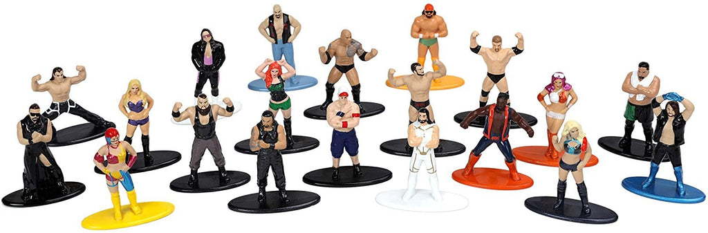 Jada Toys WWE 1.65"" Die-cast Metal Collectible Figures 20-Pack Wave 2, Toys for Kids and Adults (30817) , Blue