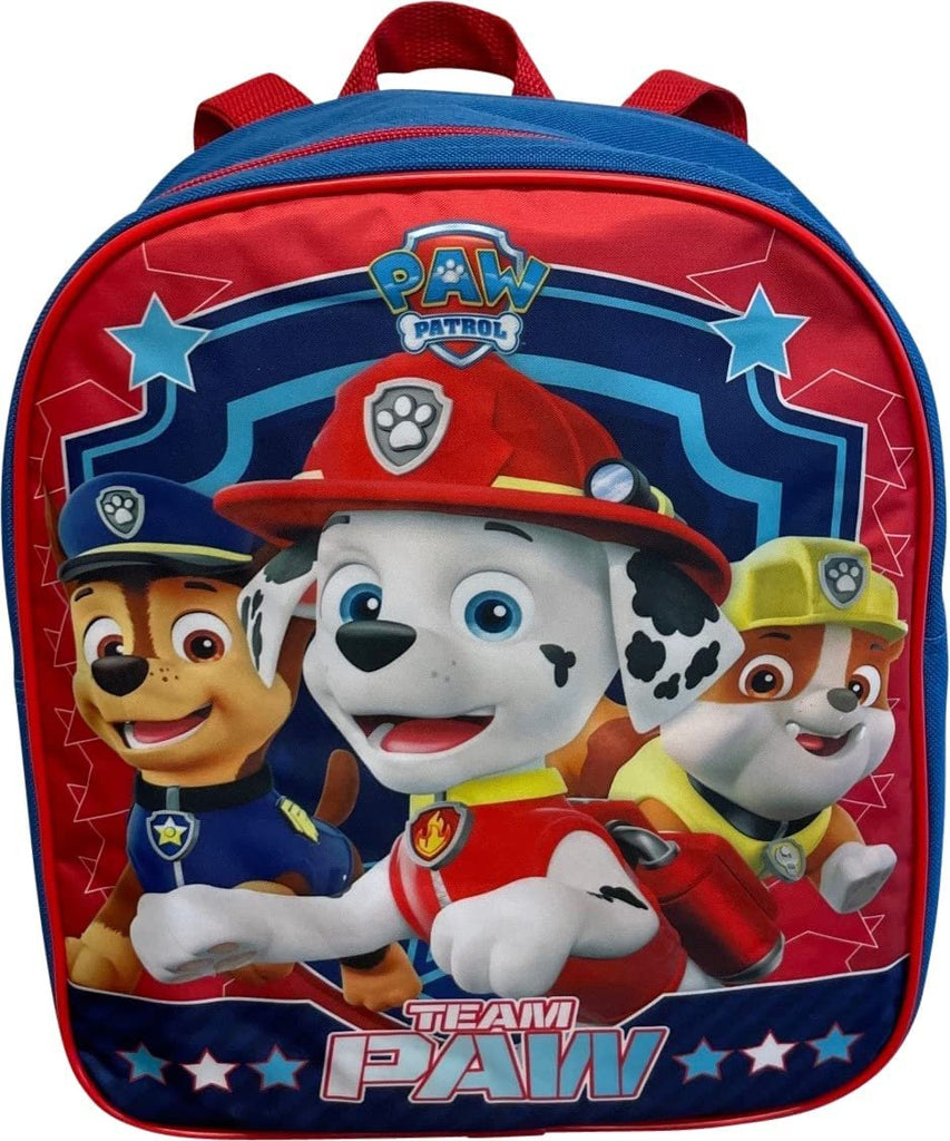 Paw Patrol Toddle Boy 12 Inch Mini Backpack (Blue-Red)