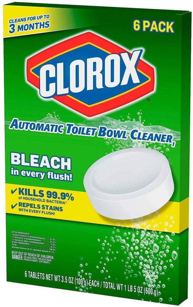 Clorox Automatic Toilet Bowl Cleaner Tablet - 3.5 Ounce, 6 Pack