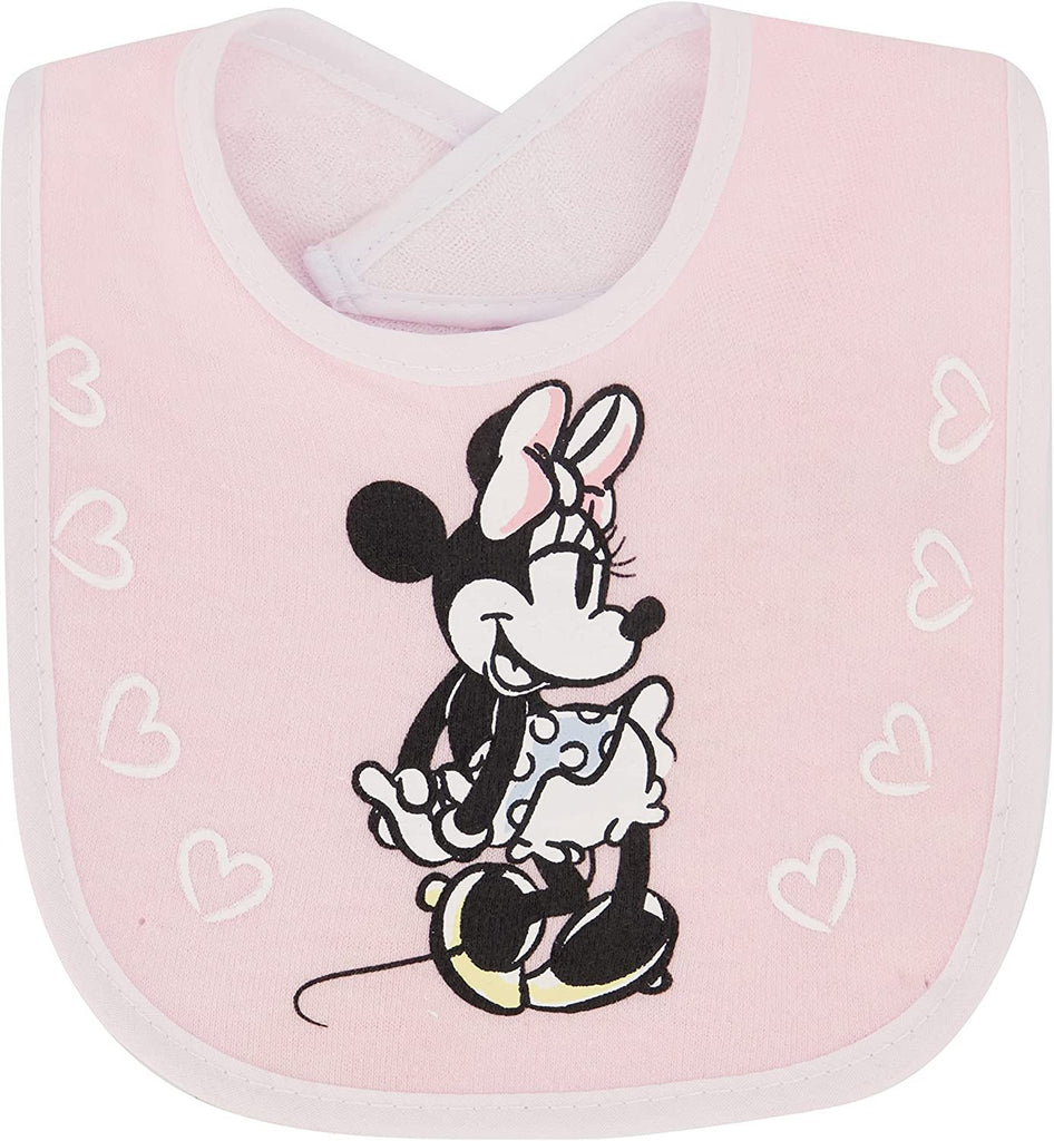 Disney 7-Pack Character Print Baby Bibs, Lightweight Feeding Teething & Drooling Infant and Toddler Cloth Bib