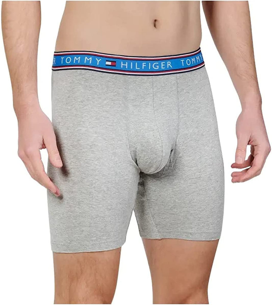 Tommy Hilfiger Men's Cotton Stretch Boxer Brief Multipack, Evening Blue, XX-Large