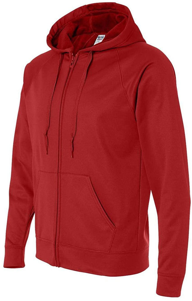 Jerzees Men's NuBlend Moisture Management Full Zip Hood Fleece