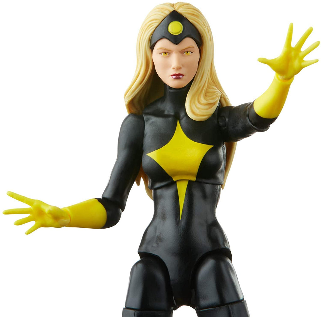 Marvel Legends Series 6-inch Darkstar Action Figure Toy, Premium Design and Articulation, Includes 2 Accessories and 1 Build-A-Figure Part