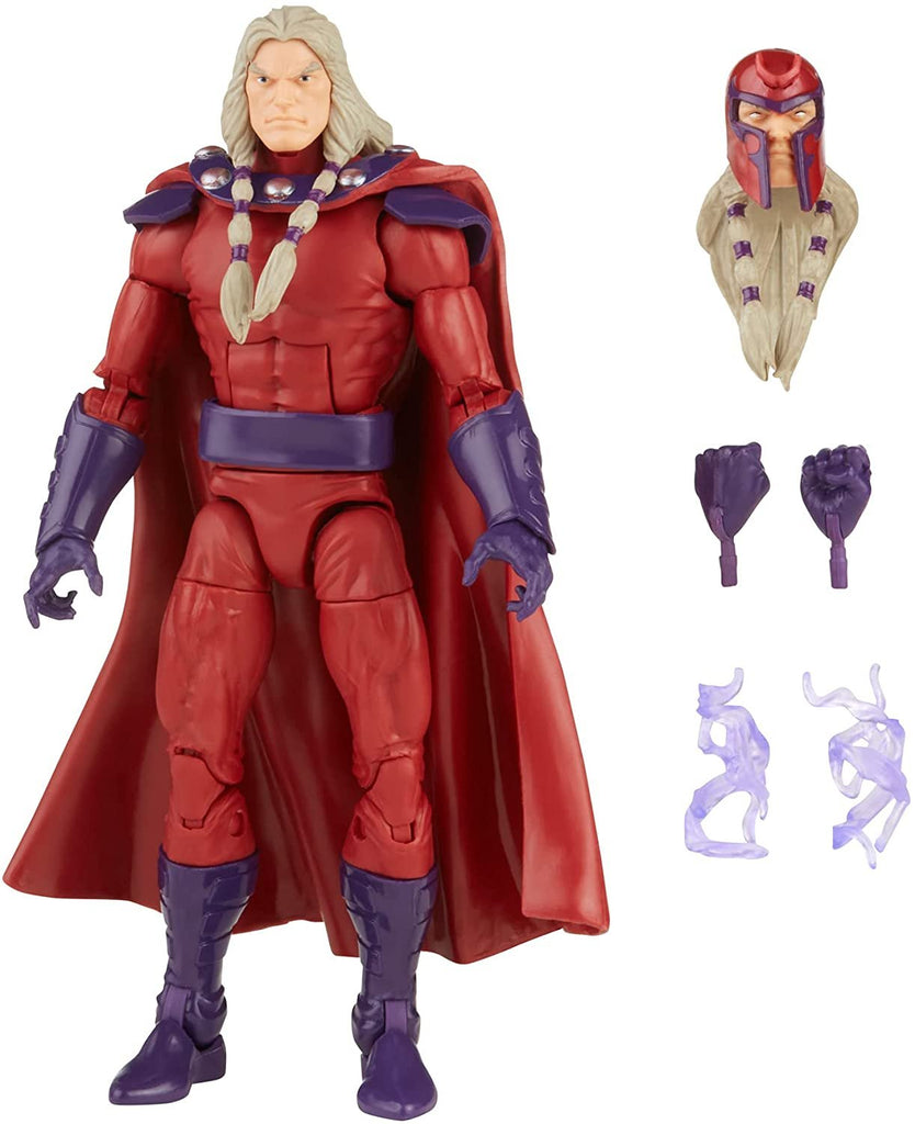 Hasbro Marvel Legends Series 6-inch Scale Action Figure Toy Magneto, Premium Design, 1 Figure, and 5 Accessories , Red