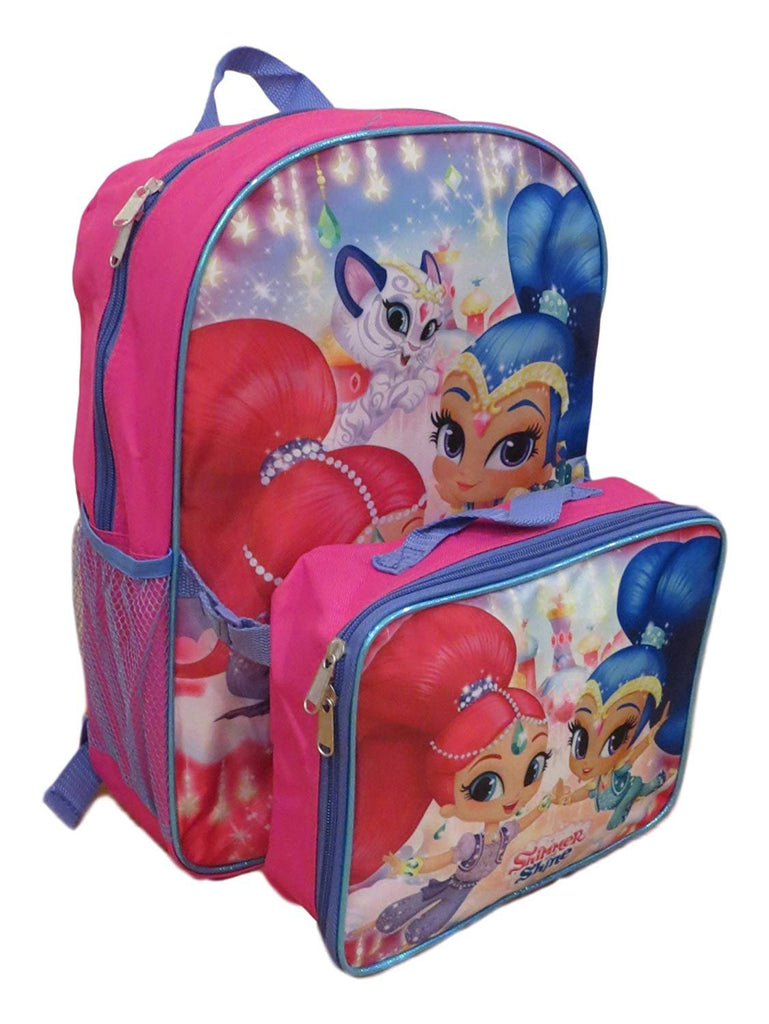 Shimmer and Shine 16" Backpack With Detachable Matching Lunch Box