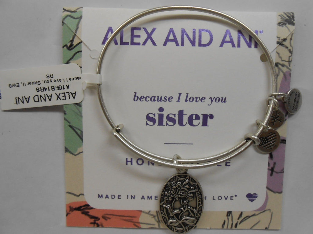 Alex and Ani Because I Love You, Sister II Expandable Bangle Bracelet