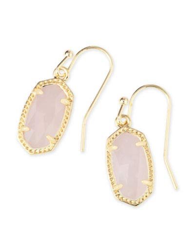 Kendra Scott Women's Lee Earring Gold/Rose Quartz Earring