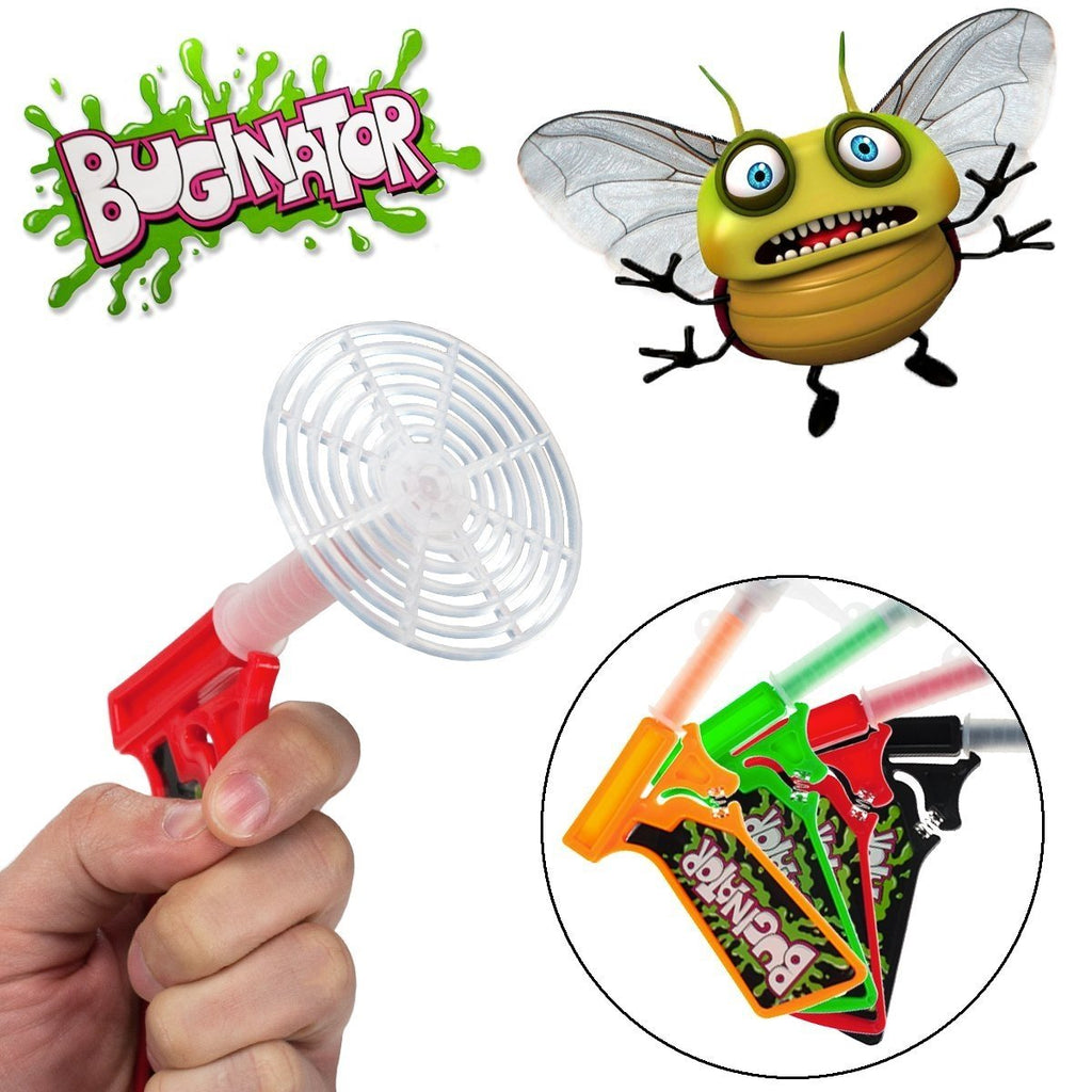 4pk Buginator Fly Swatter Guns Insect Bug Pest Killer Spring Loaded Shot Shooter