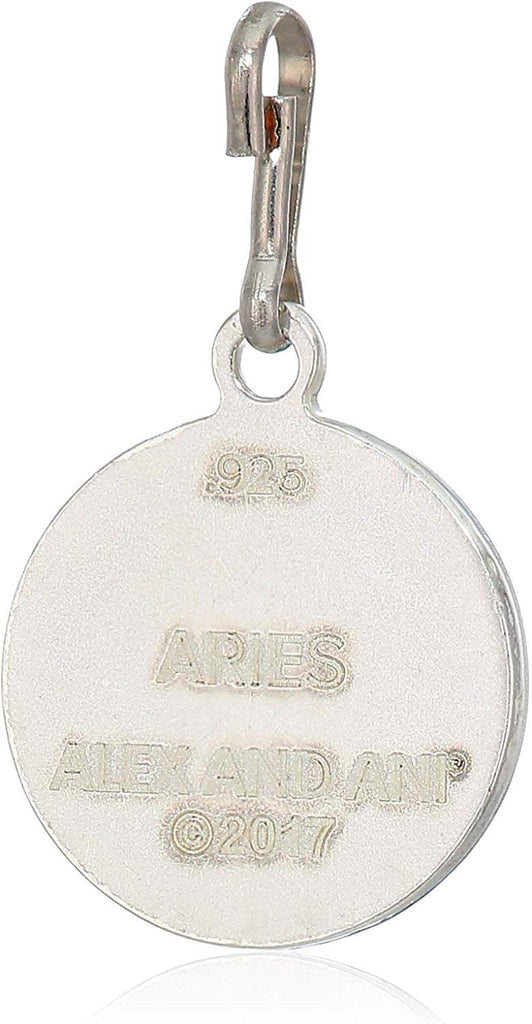 Alex and Ani Women's Etching Charm Aries Small Sterling Silver, Expandable
