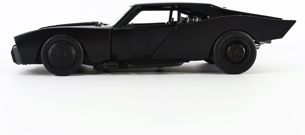 DC Comics 1:24 The Batman Batmobile Die-cast Car w/ 2.75" Batman Figure, Toys for Kids and Adults