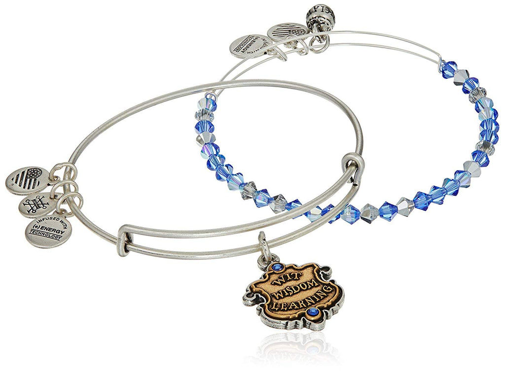 Alex and Ani Womens Harry Potter Ravenclaw Motto Set of 2 Two-Tone