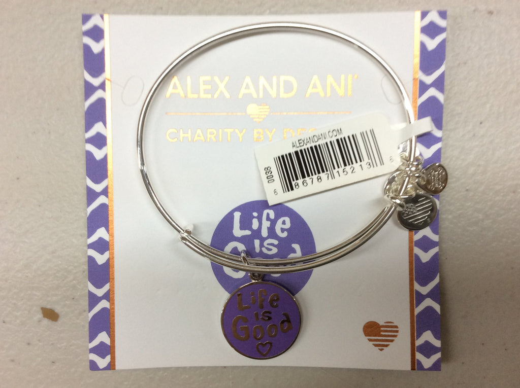 Alex and Ani Womens Charity by Design Life is Good Bangle