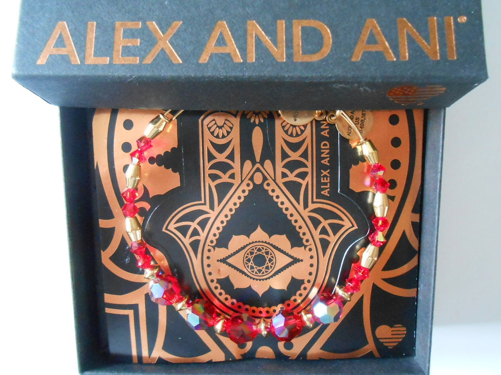 Alex and ANI Swarovski Crystal Beaded Bangle Bracelet