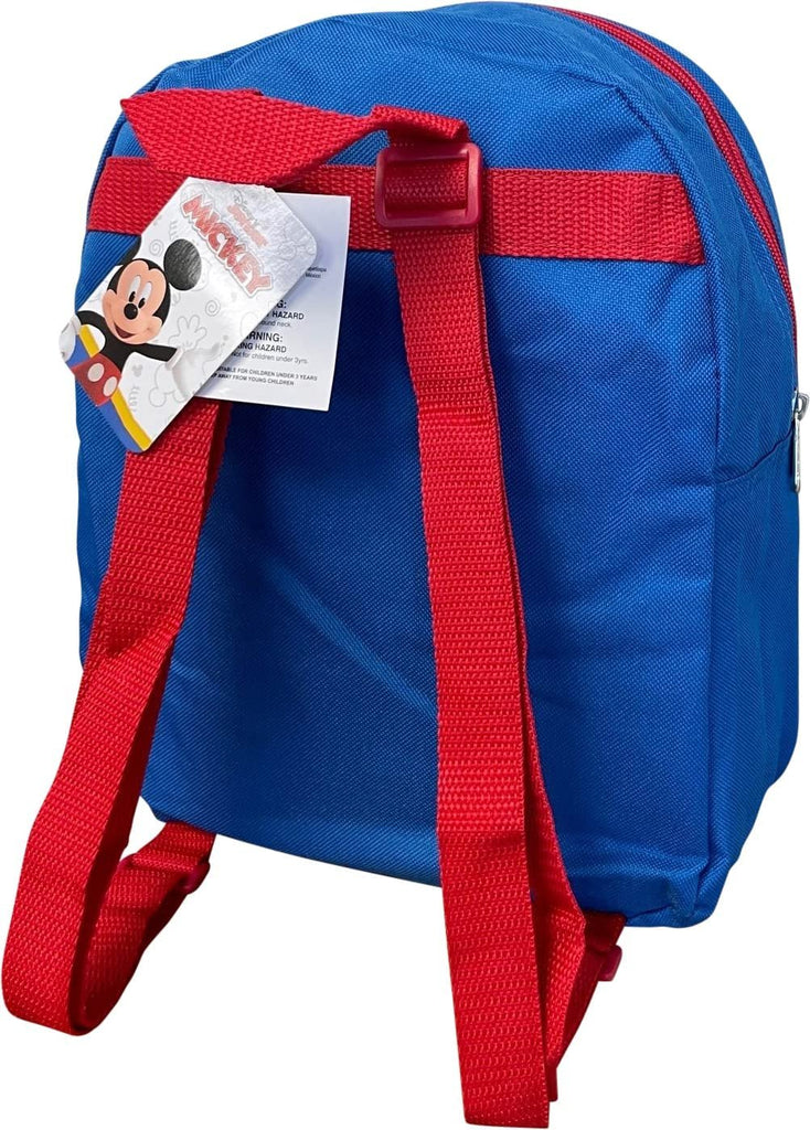 Mickey Mouse Toddle Boy 12 Inch Mini Backpack (Blue-Red)