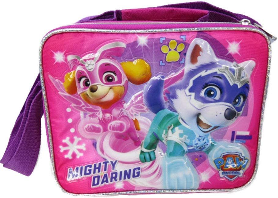 Paw Patrol - Mighty Pups Insulated Lunch Bag with Adjustable Shoulder Straps - Super Hero Puppies - A17306