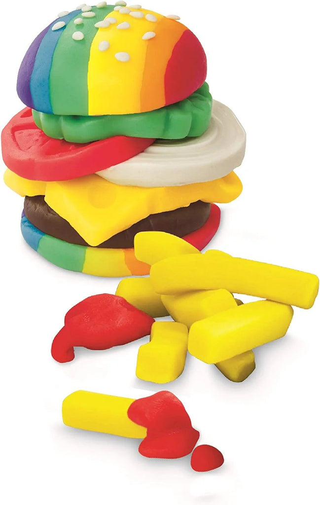 Play-Doh Kitchen Creations Burger and Fries Set with 8 Non-Toxic Colors