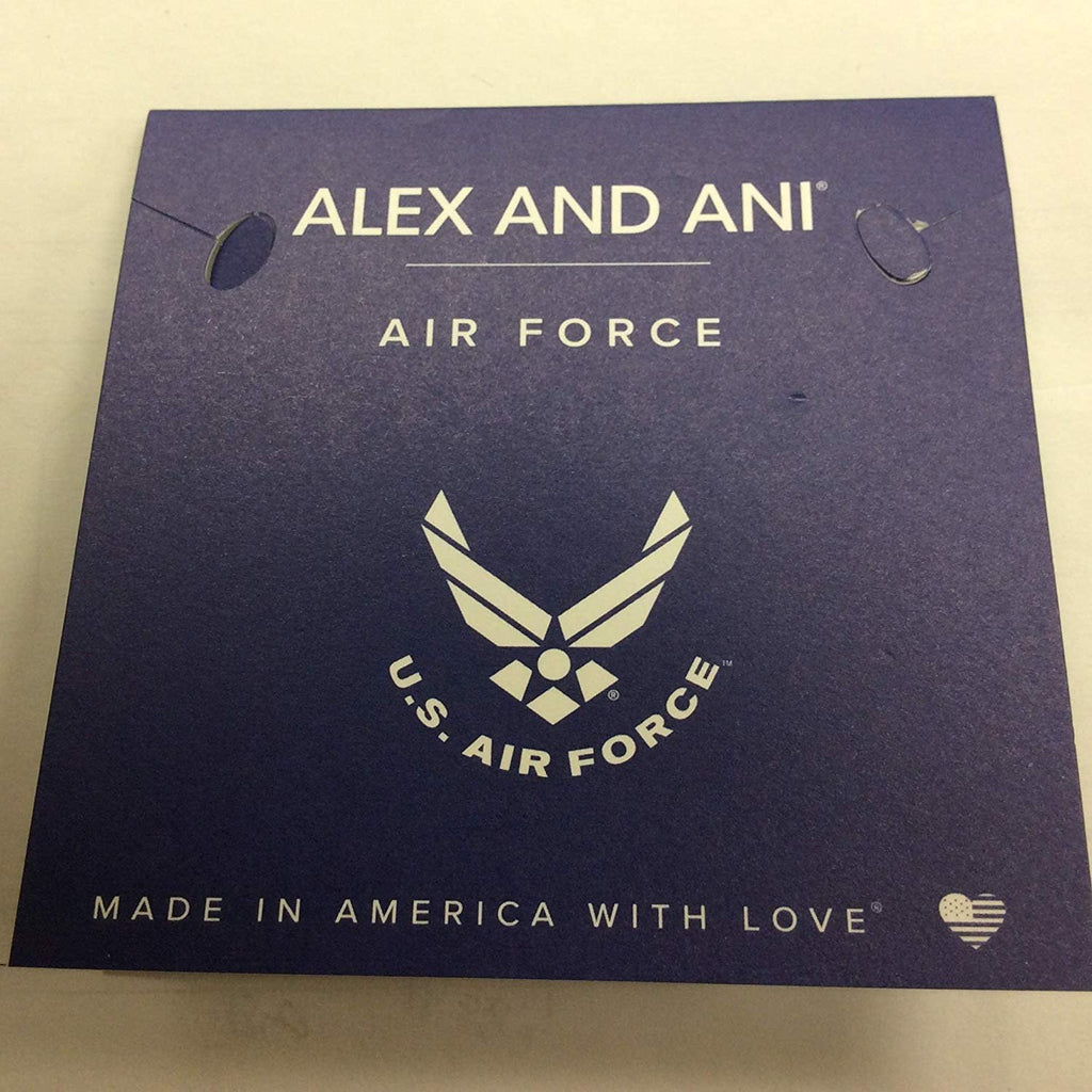 Alex and Ani Air Force Bangle Bracelet Two-Tone One Size