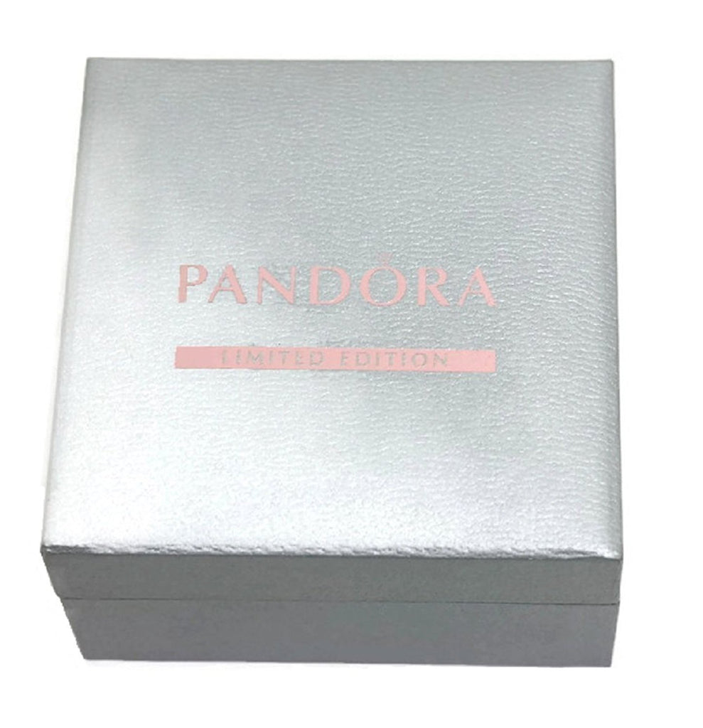 Pandora Unique Snowflake Clasp Ltd Edition Bangle Clear CZ USB796619/7.5 in