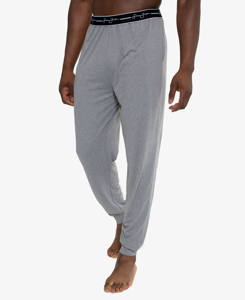 Sean John Mens Lounge Pants - Pockets Jersey Spandex/Polyester Blend Pajamas