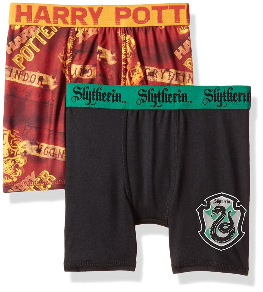 Harry Potter 2-Pack Boys Athletic Boxer Briefs Underwear Spandex