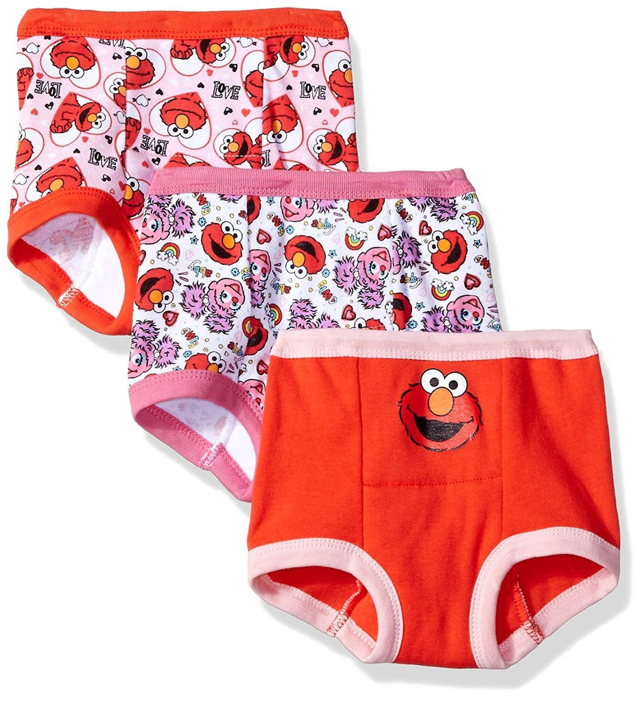 Sesame Street Girls' Elmo Girl 3 Pack Training Pant