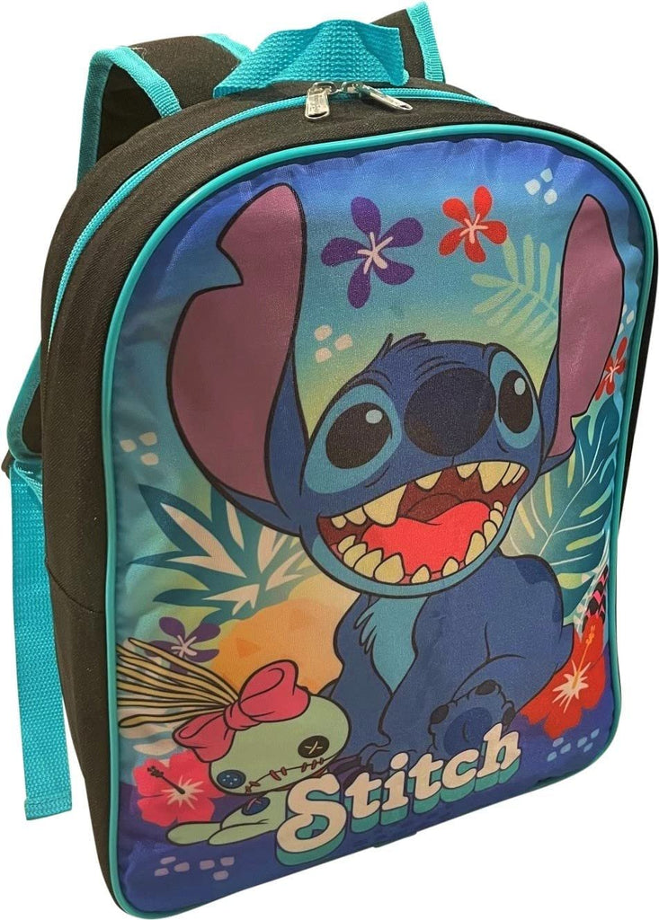 Stitch Unisex 15" Backpack (Black-Blue)