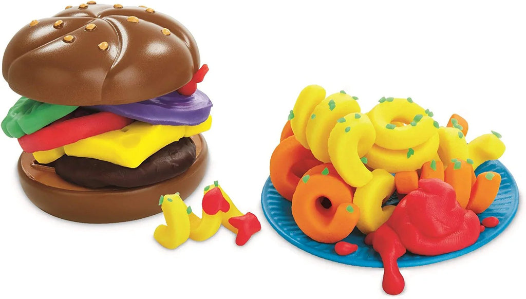 Play-Doh Kitchen Creations Burger and Fries Set with 8 Non-Toxic Colors