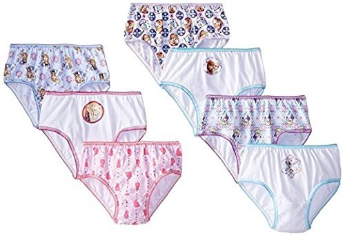 Disney Little Girls' Frozen Panties 7 Pack, Elsa, Anna Underwear