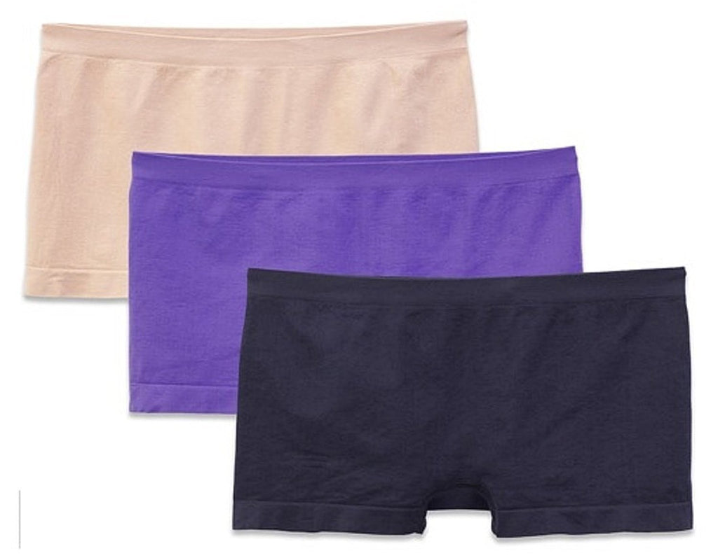 Fruit of the Loom Ultra Comfort Women`s 3-Pack Seamless Boy Shorts