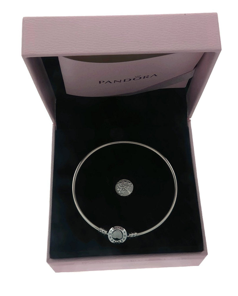 PANDORA Tree of Hearts Bangle Mother's Day LE Gift Set B800516-17 6.7"(17cm)